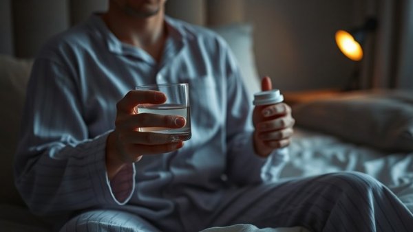 Pill in hand under warm light — Vitamins Not to Take in the Morning