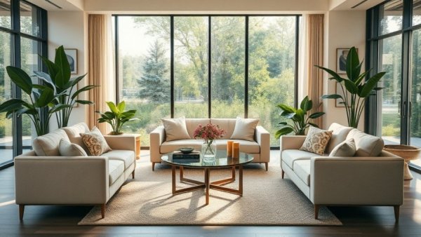 Best living room seating arrangement with modern style.