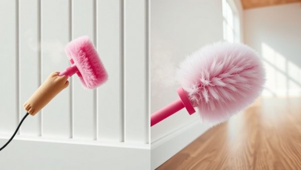 TikTok Viral Dusting Tool being used on different surfaces.
