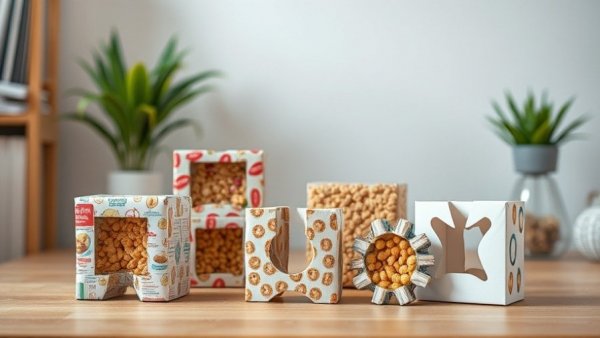 Cereal box crafts repurposed into creative shapes for DIY projects.