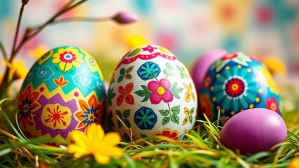 Vibrant Easter egg hunt ideas with decorative eggs.