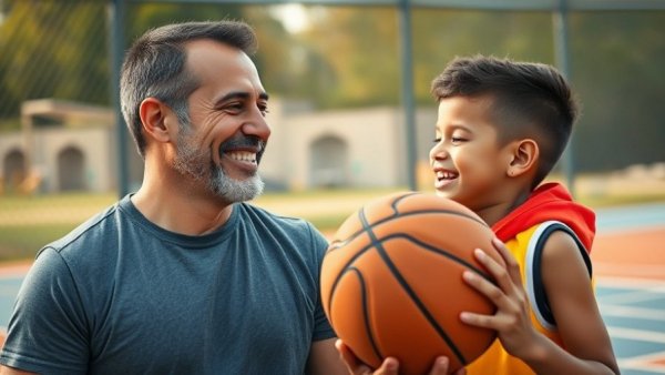 Father and son bonding through basketball, Purpose of Family.
