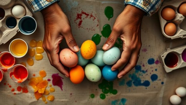 Dye Easter Eggs with Pantry Staples in vibrant colors and natural dyes.
