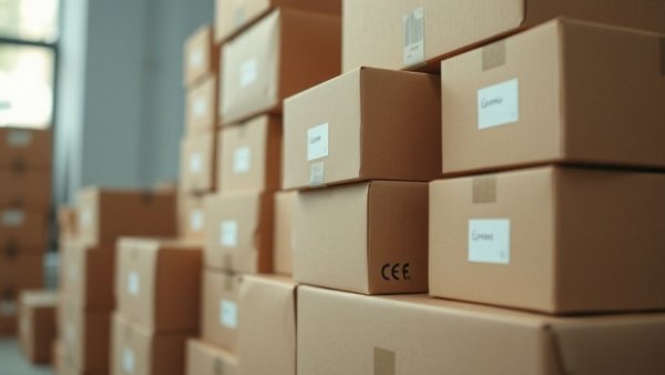 Cardboard boxes symbolize refund without return policies.