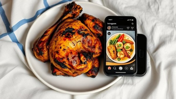 How to identify failed viral recipes: burnt chicken vs Instagram dish.