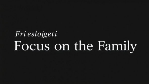 Stylized logo of Friends of Focus on the Family on a black background.
