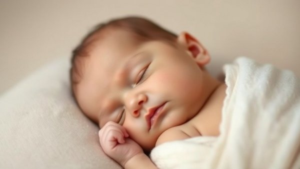Newborn baby peacefully sleeping wrapped in a soft blanket, Safe Haven Laws and Baby Boxes concept.