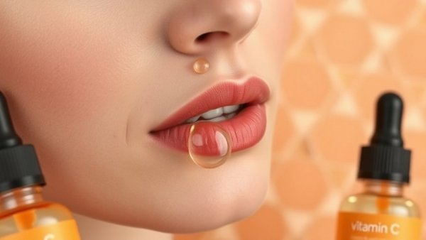 Top Vitamin C Serums enhancing skincare on close-up facial skin.