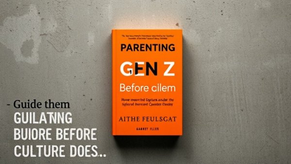 Book promotion with the text 'Guide them before the culture does.'