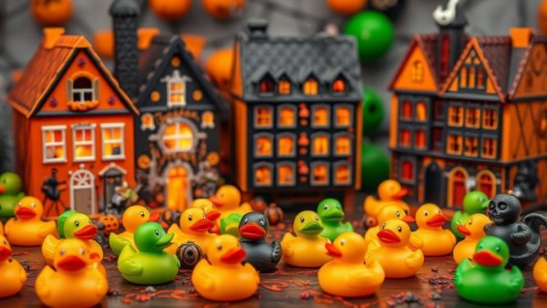 Spooky Halloween advent calendars with toys and decorations.
