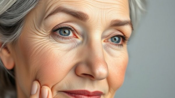 Foundation for mature skin, highlighting smooth texture.