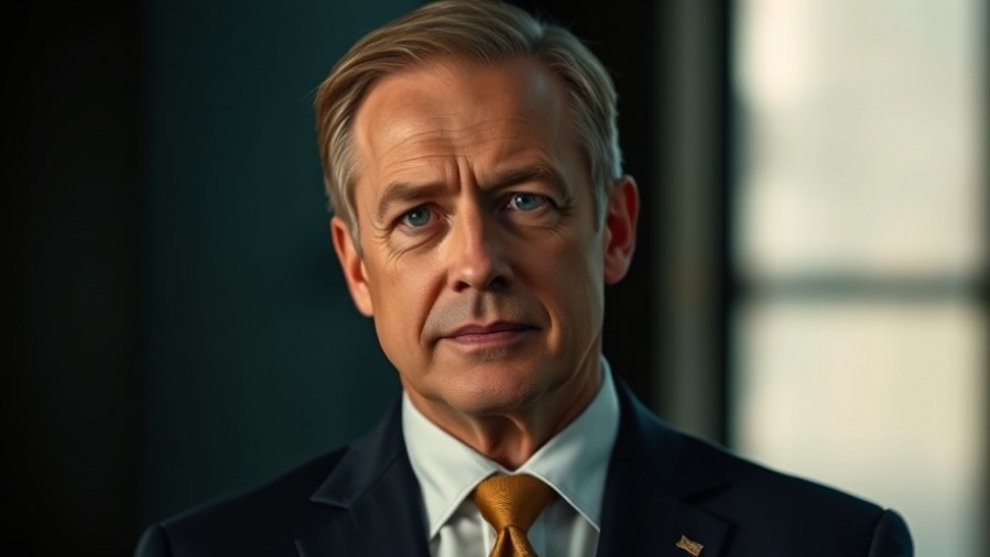 Serious man in a suit advocates for gun rights advocacy and policy change.