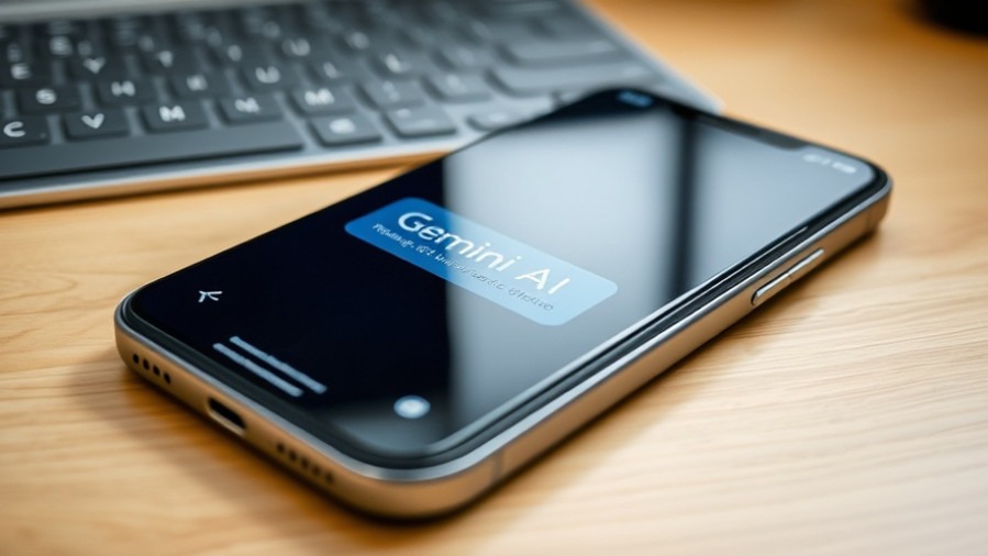 Close-up of smartphone showcasing Gemini AI interface and prompt engineering techniques.