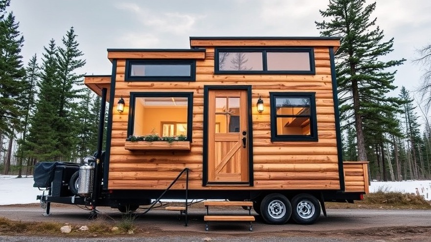 Tiny house on wheels for mobile living, embracing an eco-friendly, flexible lifestyle.
