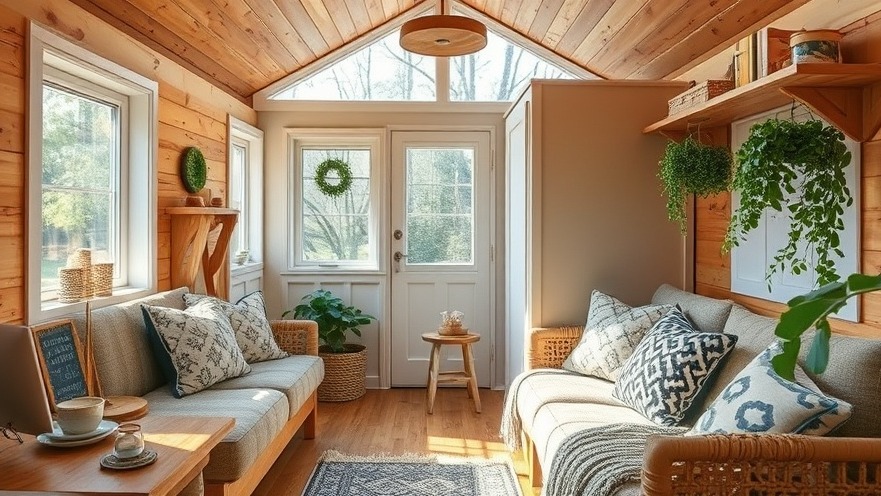 Cozy tiny house living interior showcasing functional design and sustainable comfort.
