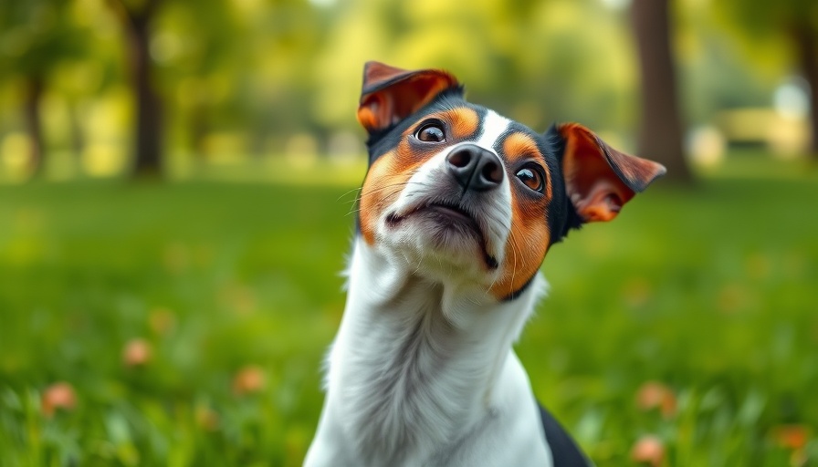 Curious Jack Russell terrier in a park, showcasing pet insurance benefits.
