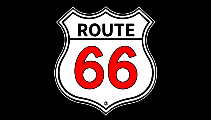 Get Your Licks on Route 66 Pet Adoption Tour logo with a dog collar.