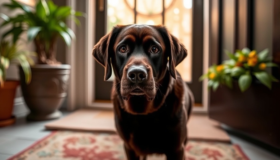 Why does my Lab behave badly at the front door?
