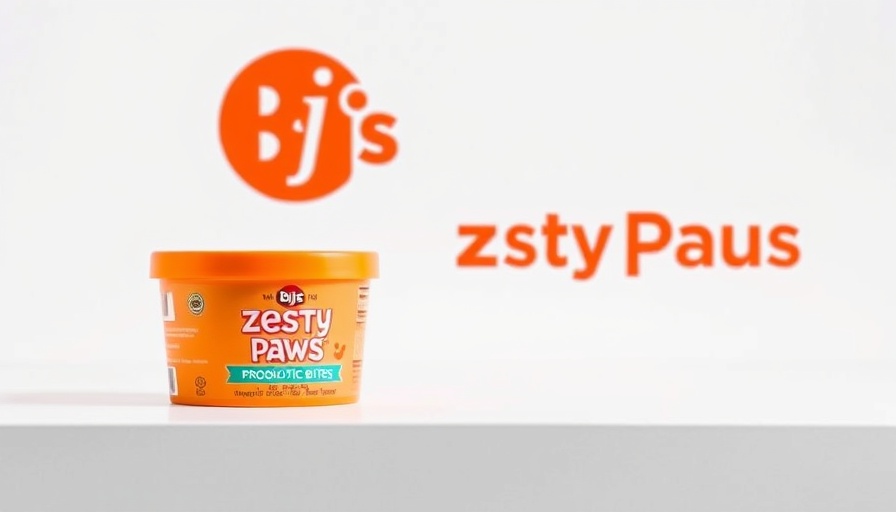 Zesty Paws Probiotic Bites promo with BJ's logo