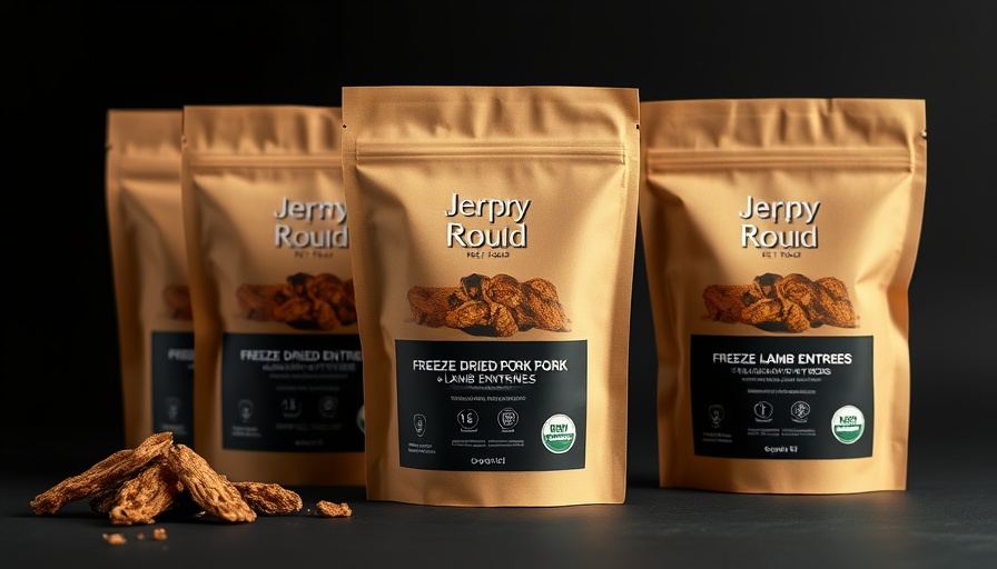 Vital Essentials pet food packaging showcasing pork and lamb entrees