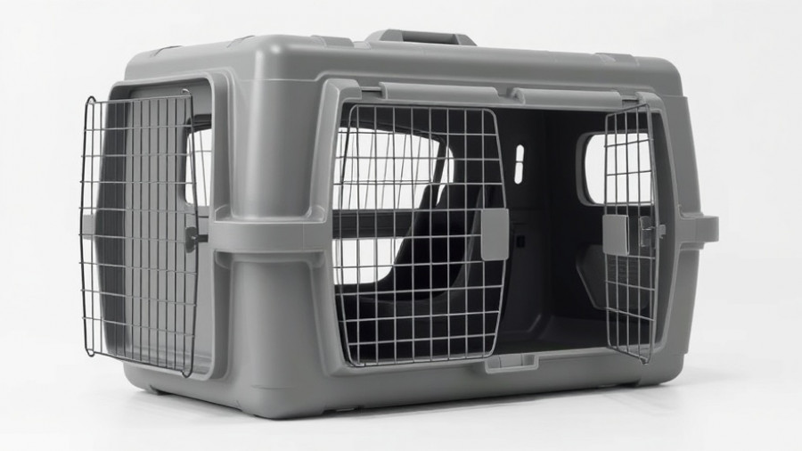 Petmate Sky Kennel for Dog Traveling, sturdy and pet-friendly.