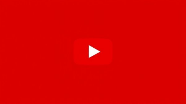 Funny Dog Stuff YouTube play button on red.