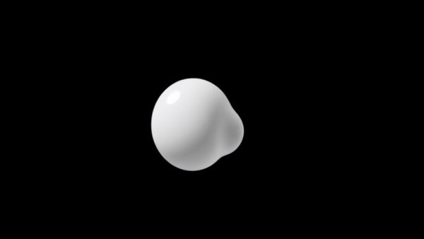 Abstract white shape symbolizing Gollum's surgery cancellation.