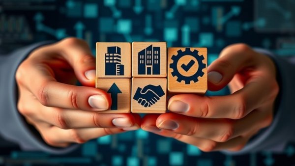 Musti Group acquires Portuguese pet retailer concept with M&A symbols on blocks.