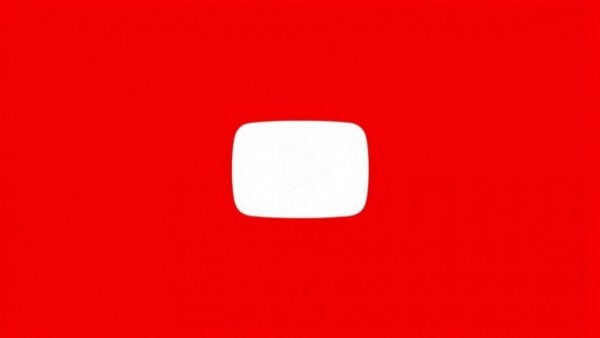 YouTube logo on a red background.