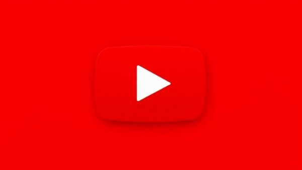 YouTube play button icon on red background. Funny Pet Stuff.