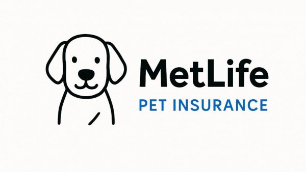 MetLife Pet Insurance logo with cartoon dog.