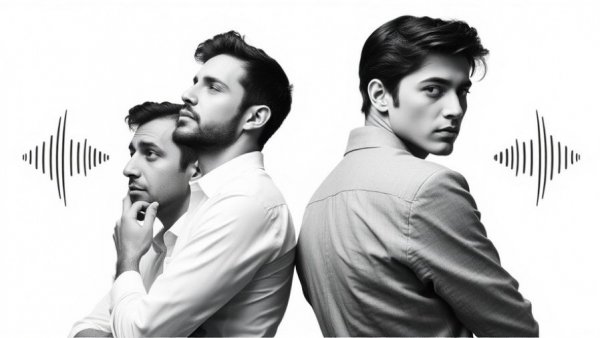 Vintage black-and-white album cover with two people.