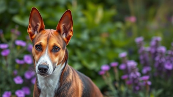 Dog breeds that prefer their personal space: alert brown and white dog outdoors.