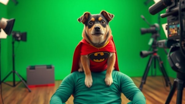 Travel with dog: whimsical behind-the-scenes dog making movie