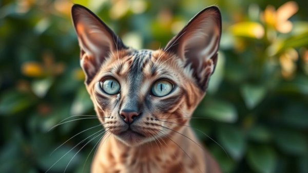 Cornish Rex cat ideal for Capricorn with alert gaze.