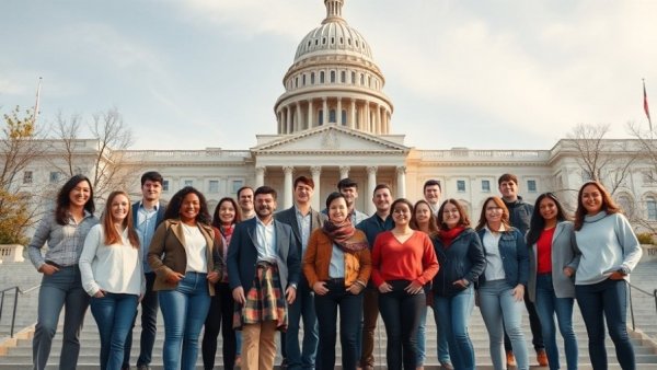 Group on Capitol steps discussing Conservation-Forward Farm Bill.