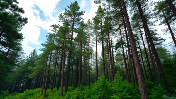 Corkscrew prescribed fire: lush pine forest scene.