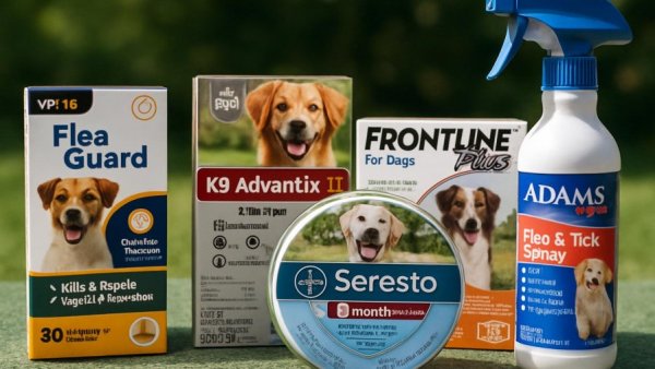 Online pharmacy for dog lovers: flea and tick protection products.
