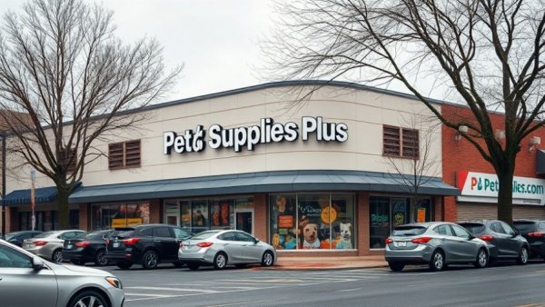 Pet Supplies Plus Arizona store entrance with parked cars