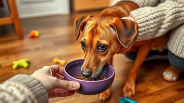 Dog eating from bowl with Petsense and Instacart logos.
