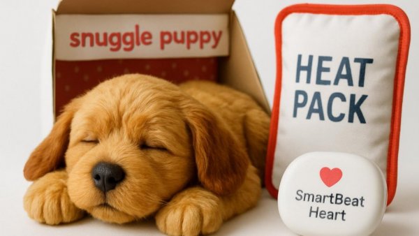 Snuggle Puppy product for dog anxiety solutions.