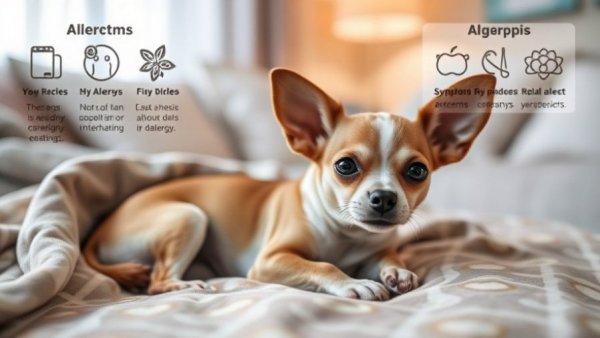 Chihuahua allergies guide with dog and icons