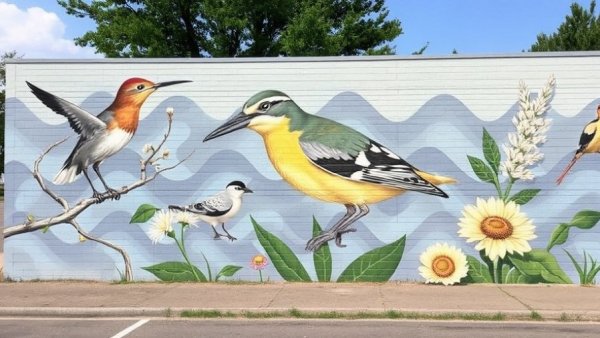 Audubon Mural Project in Hopkins, MN