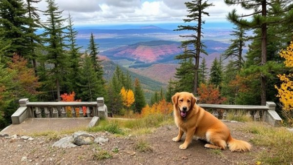 Peak Fall hiking experience with my golden retriever ?