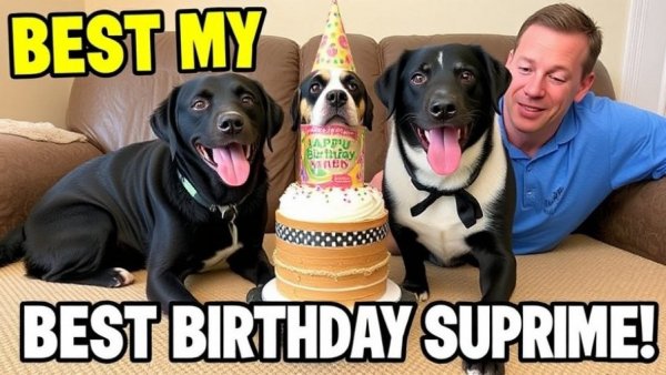 I Gave My Dogs the BEST BIRTHDAY Surprise! #funnydogs