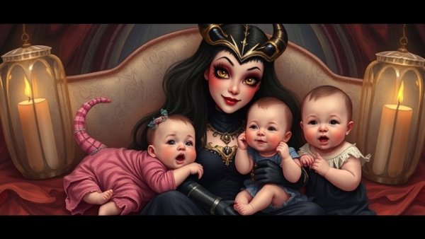 Elvira and babies