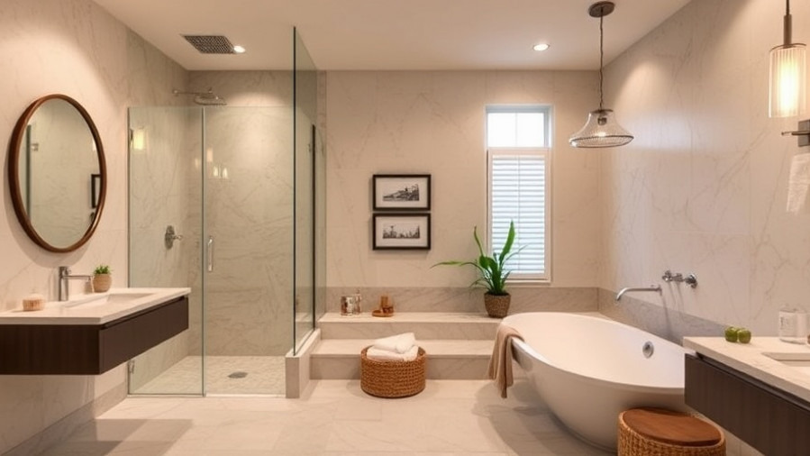 Luxury bathroom remodel featuring spa-like elements for eco-friendly relaxation.