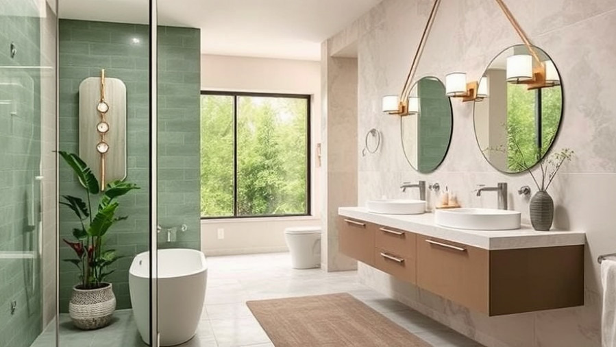 Nature-inspired colors and floating vanities enhance Tampa bath renovations for a relaxing retreat.