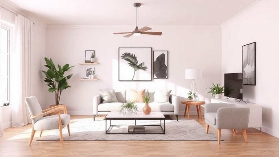 Tampa home interior design showcasing balance of positive and negative space.