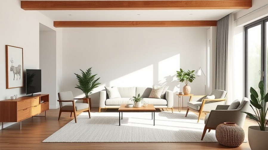 Minimalist living spaces in Clearwater interior design reflect calm and functionality.